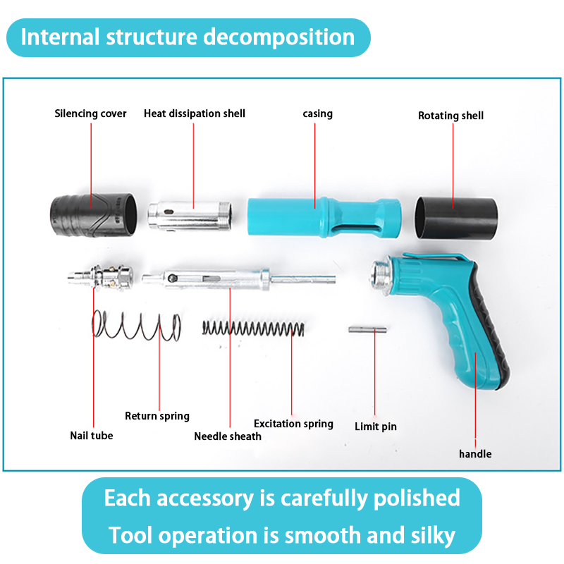 KYLEPLUS Nail Gun Concrete Rivet Tool Steel Rivet Gun Punching Nail ...