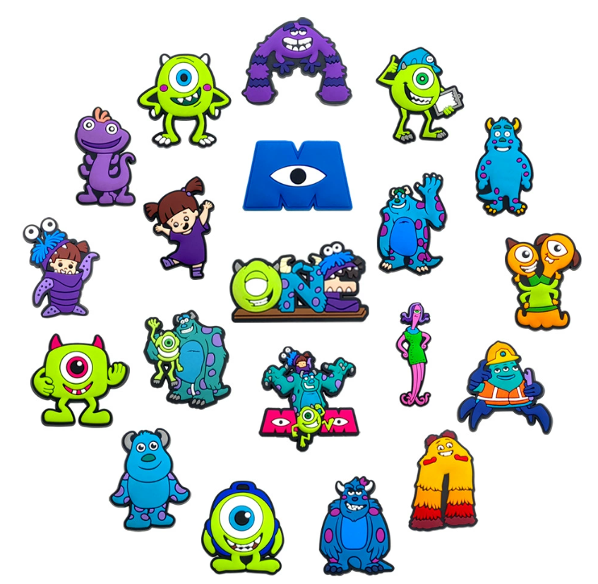 New Cute Monsters University Sully Mike DIY charms Pins for shoes bags ...