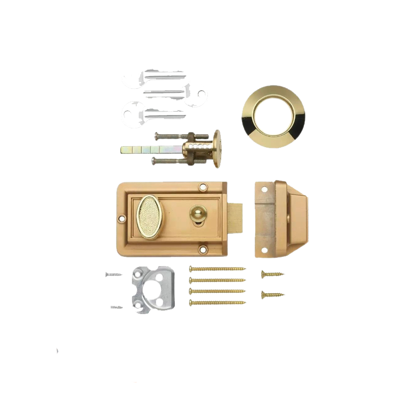 Guarantee low price - rim night latch for gate, door, doorknob brass ...