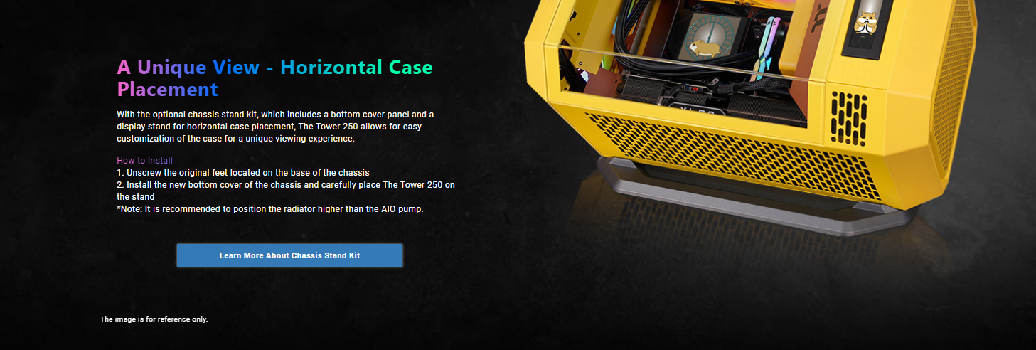 Thermaltake Computer PC Case The Tower 250 Mini-ITX Butter Caramel Mini ...