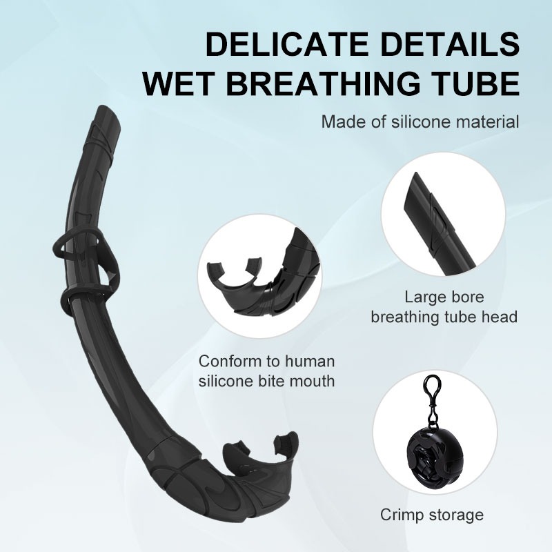DIVI Folded Snorkeling Set for Adult Diving Mask Snorkel Scuba Diving ...
