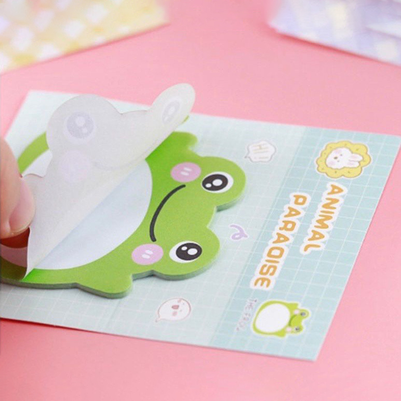 20 Sheets Cute Animals Standing Memo Sticky Notes Time Record notes ...