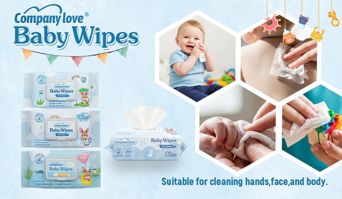 [FDA Approved]Jasmine Wipes Company love 5 packs500 Pcs Jasmine Baby ...