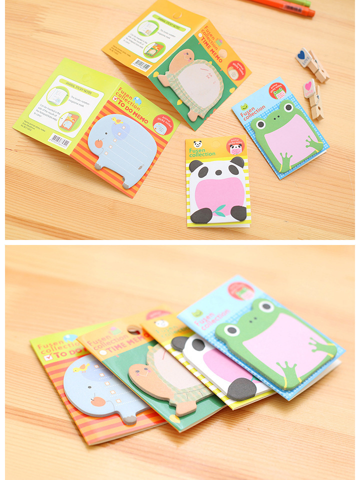 BUY 5 take free 1 Cute animal sticky notes notepad cartoon sticky notes ...
