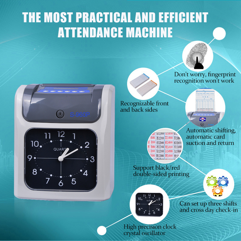 24/12 Hour System Bundy Clock With Timecard Power Outage Available With ...