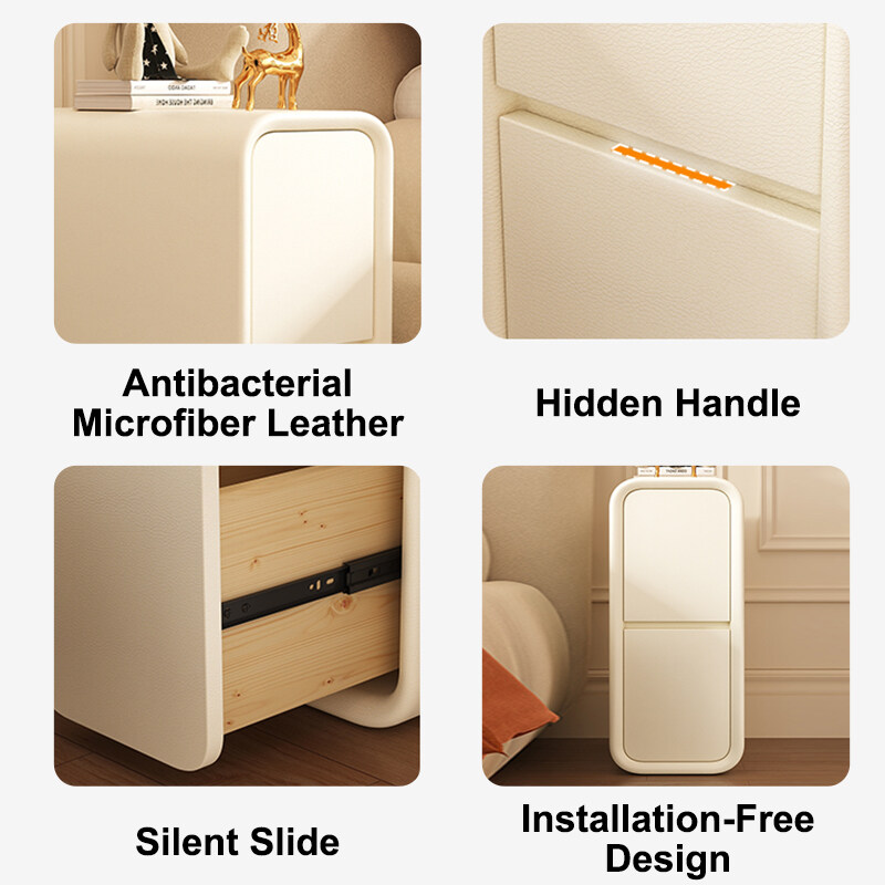 Bedside Solid Wood Storage Bedroom Bedside Table With Drawers