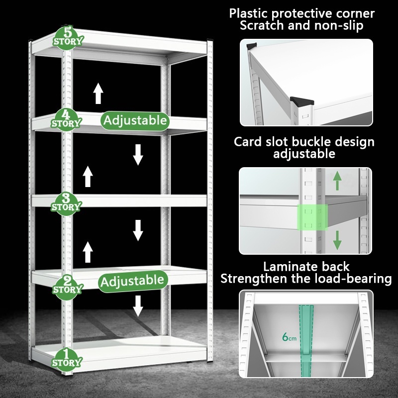 Rust-proof adjustable metal rack upgraded version bolt-free steel frame ...