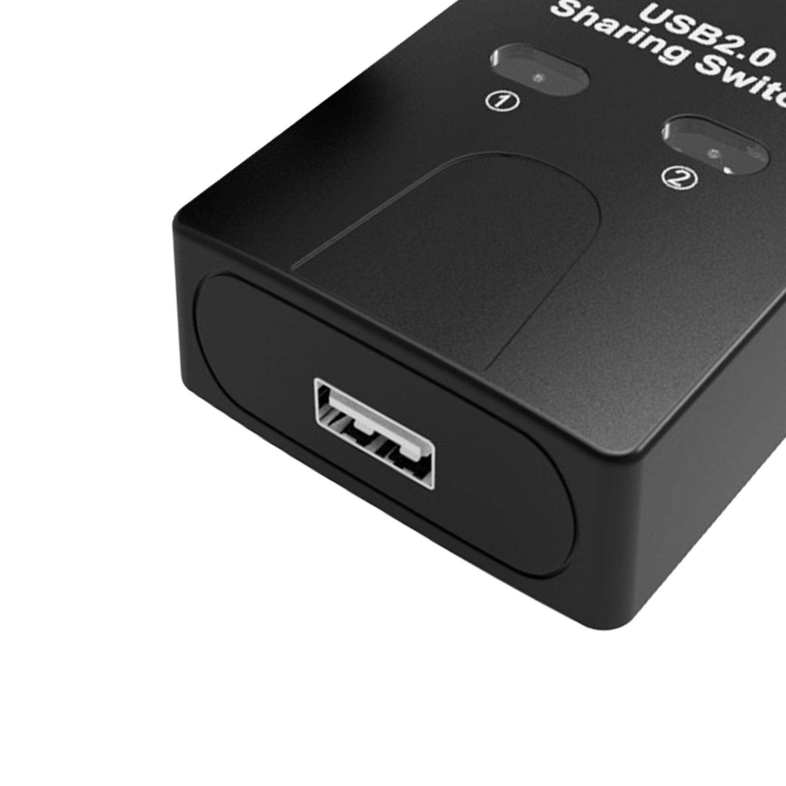 USB Print Sharer Switch 2 In 1 Out USB Auto Printer Sharer Splitter For ...