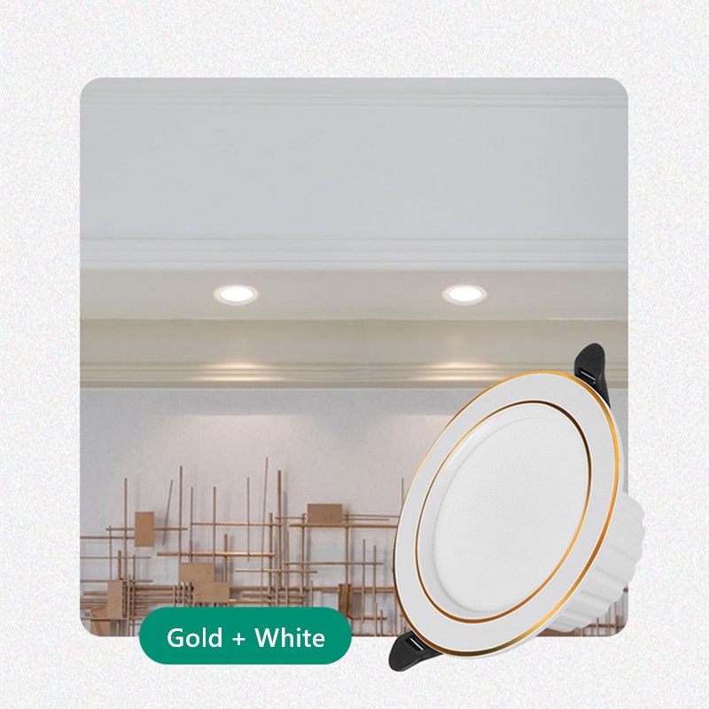 NEW Tricolor Dimming LED Ceiling Light Downlight Pin Light Recessed ...