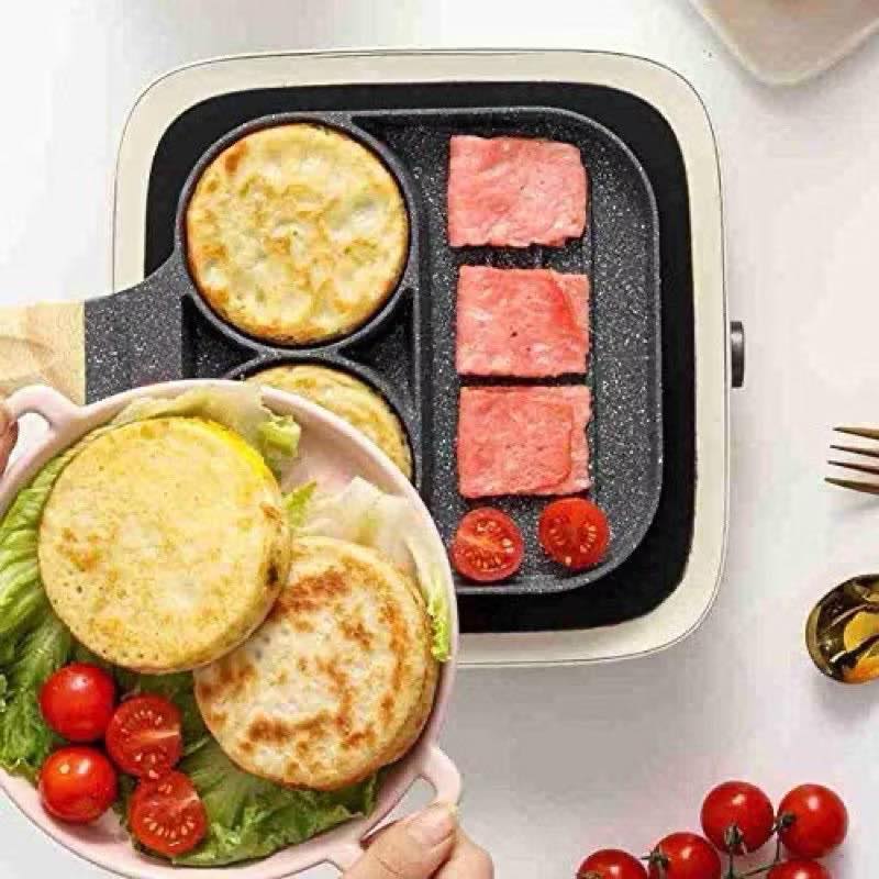 CQW.NO1 Multifunctional Non Stick Egg Steak Frying Pan Omelette