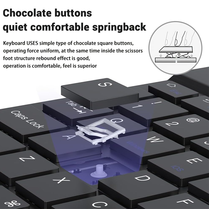 Inplay STX180 Wireless Bluetooth Keyboard and Mouse Set Combo For