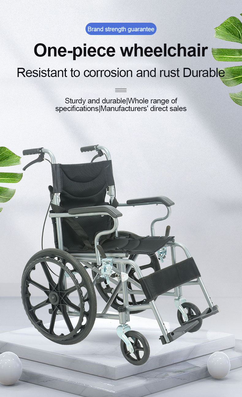 Ultralight handpushed wheelchair foldable portable wheelchair for the