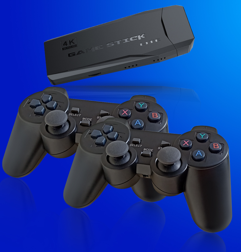 Popcorn M8 20000+ GamesGaming Stick Wireless Video Game Console Retro ...