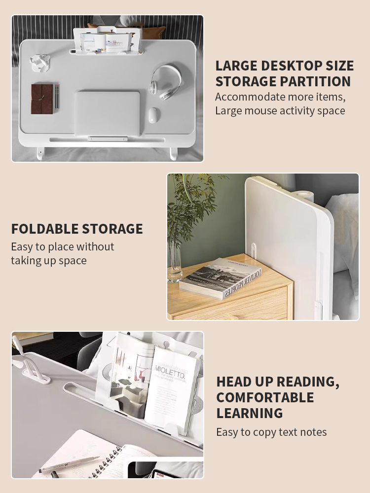 AIODIY Portable Folding Board Adjustable, elevating Table Lazy Laptop ...