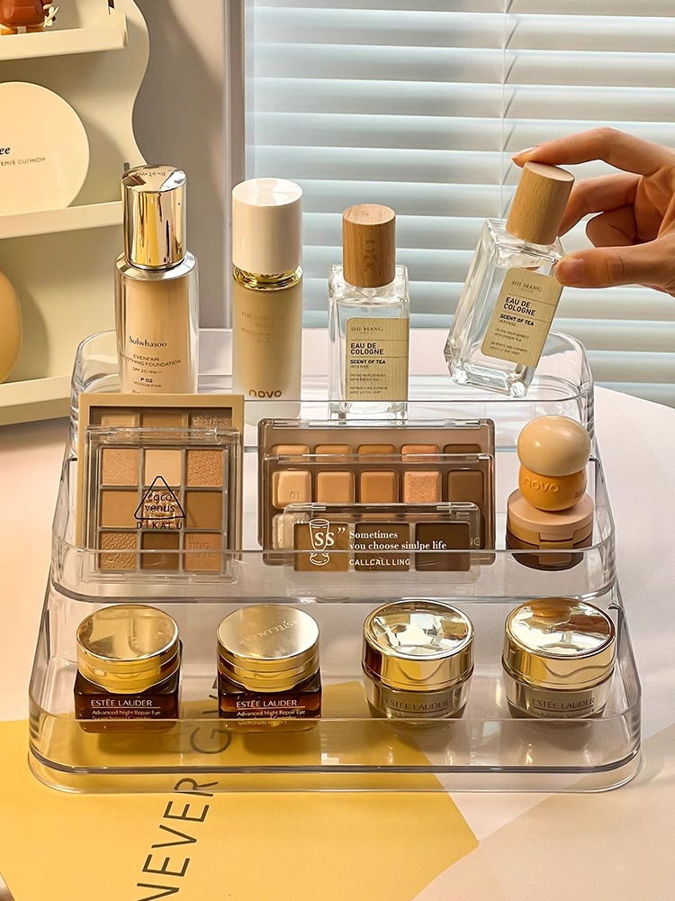 Talmf Cosmetic Storage Rack Multi-Funcation Desktop Storage Organizer ...