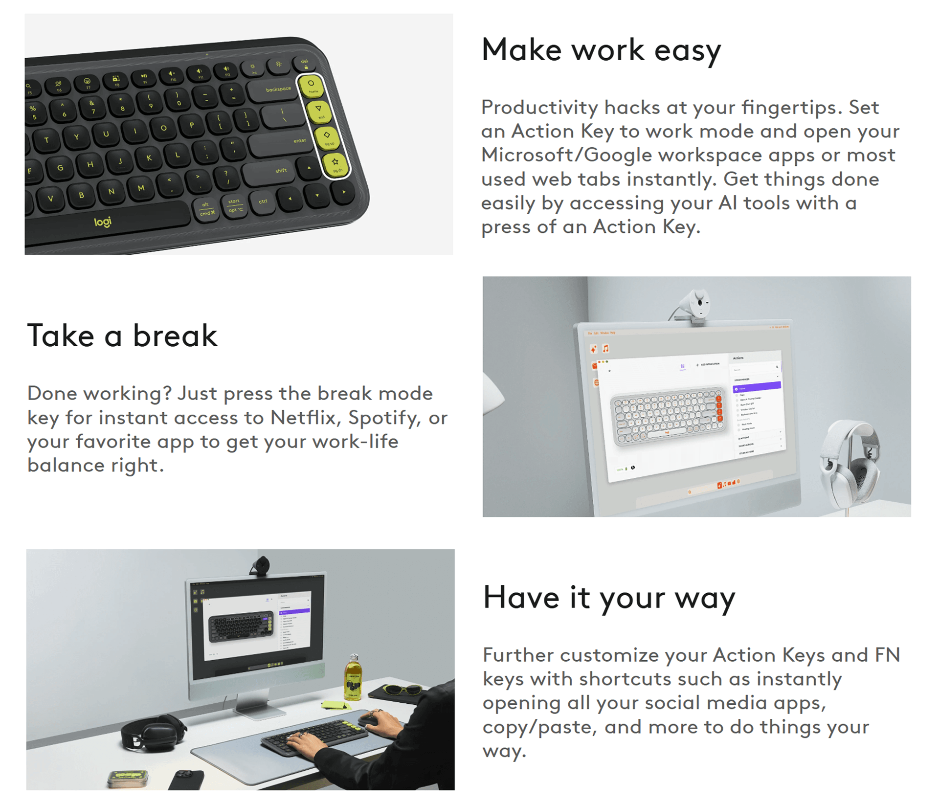Logitech Pop Icon Keys Wireless keyboard | Shopee Philippines
