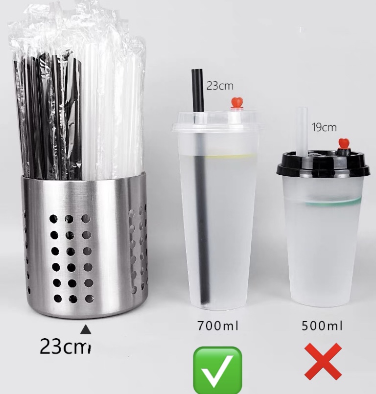 ZH577 100pcs/pack Individually Packaged Straws Soda Straws Disposable ...