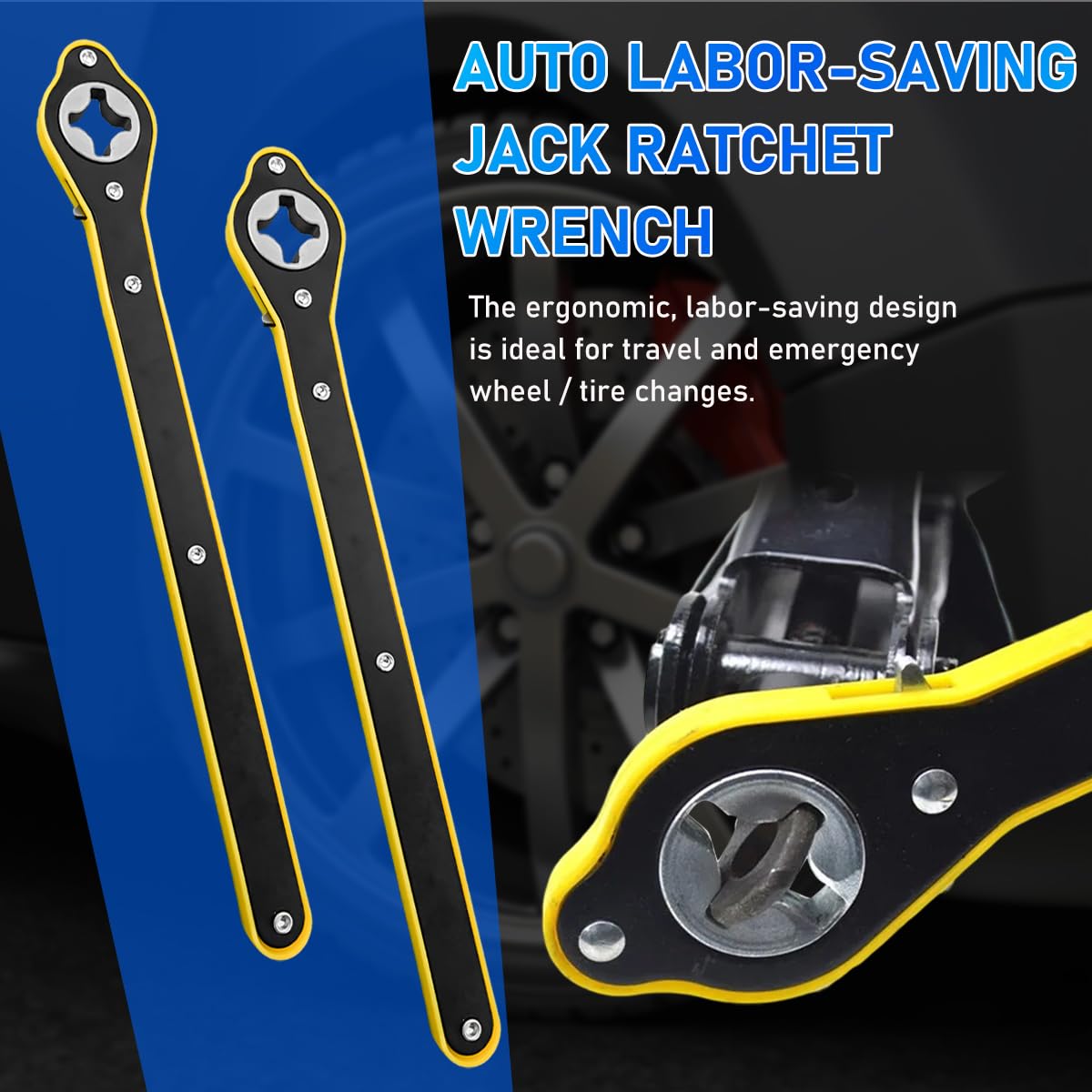 Jack Ratchet Wrench Auto Labor-Saving Car Jack Wrench for Scissor Jack ...