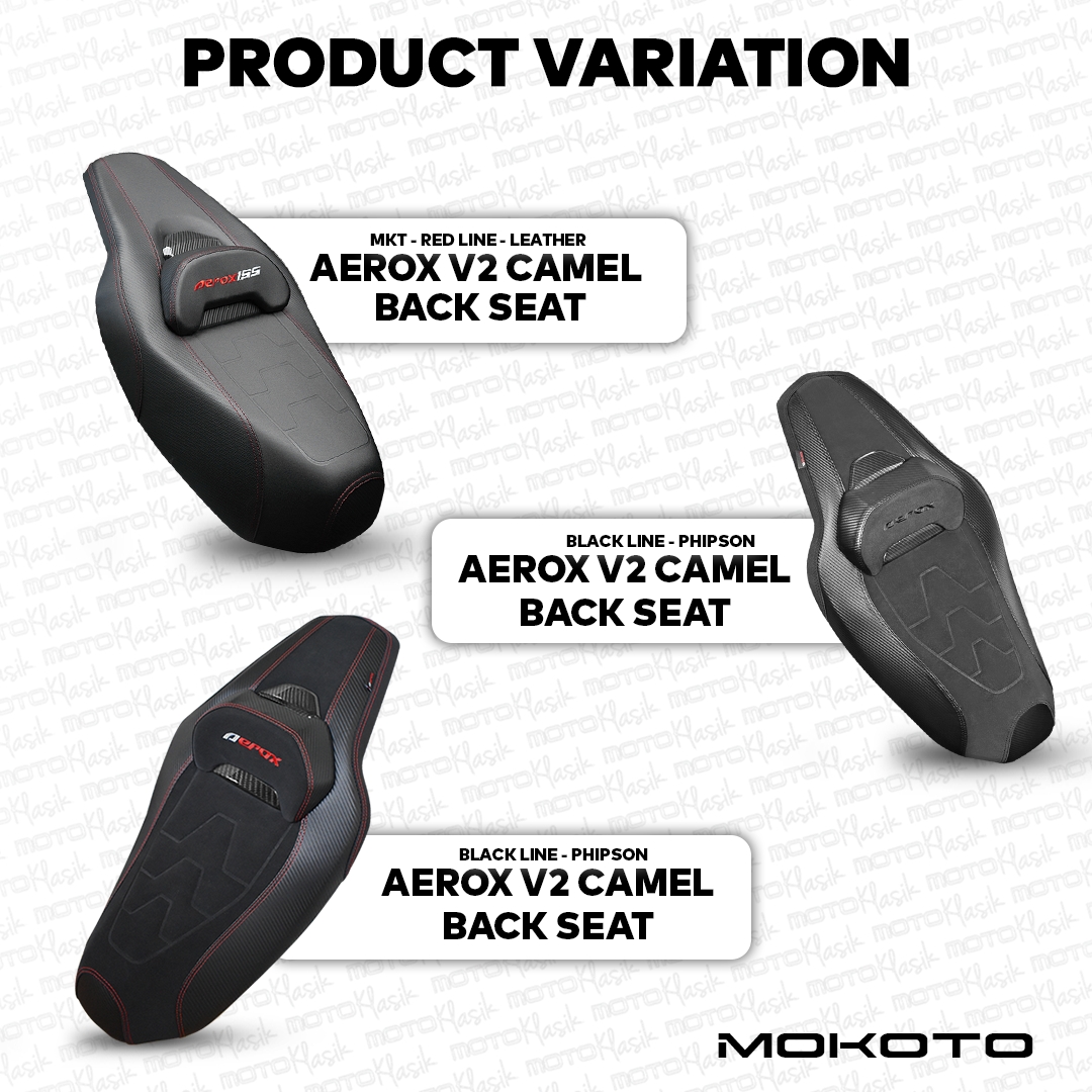 PCX 160 CAMEL BACK SEAT BLACK LINE C-9965 LEATHER/RED LINE 09964 ...