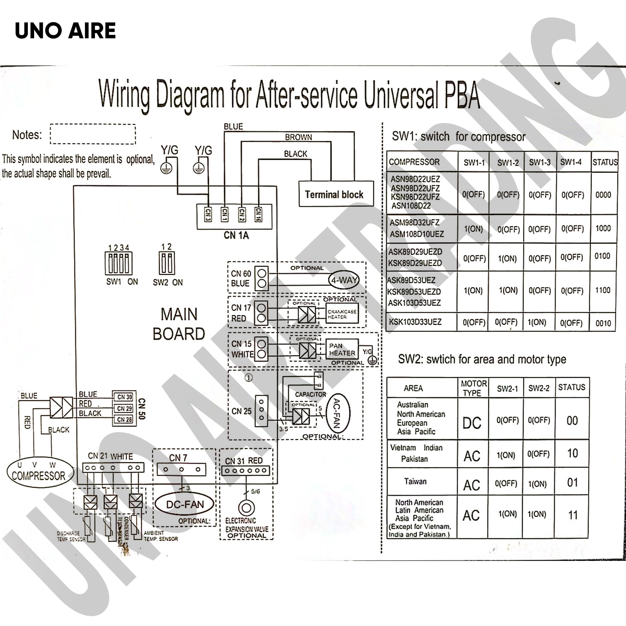 Universal Outdoor Inverter PCB for KOLIN AMERICAN HOME EVEREST 1 - 1 ...