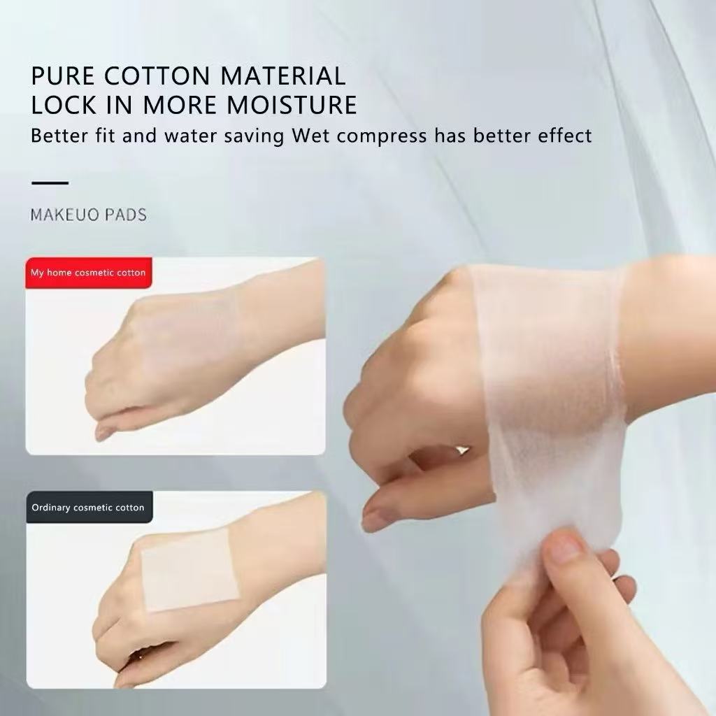 50PCS 200PCS Double-sided White Rectangle Facial Cotton Pads for Make ...