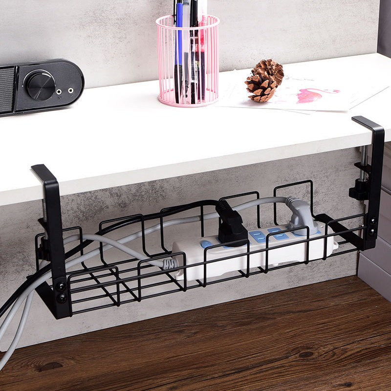 Cable Management Rack Under Desk Tray No Drill Under Desk Wire ...