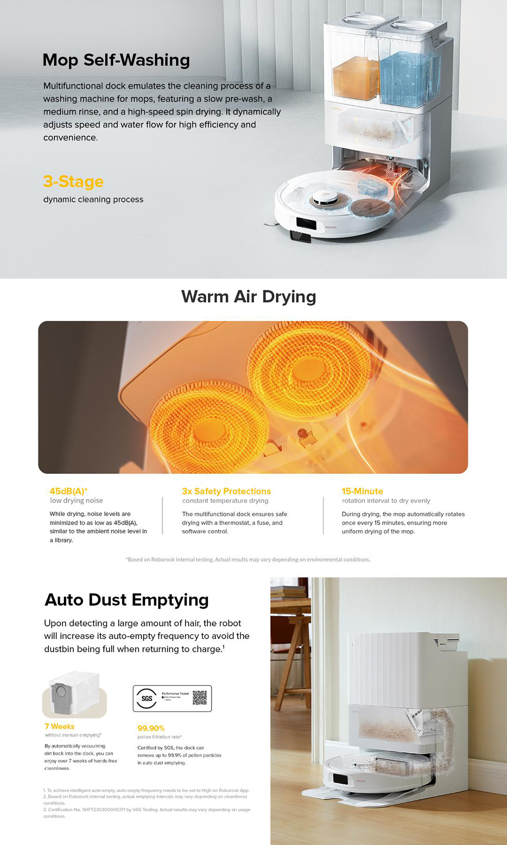 【New Launch】Roborock Qrevo 5AE Tangle-Free Cleaning 12000Pa Suction ...