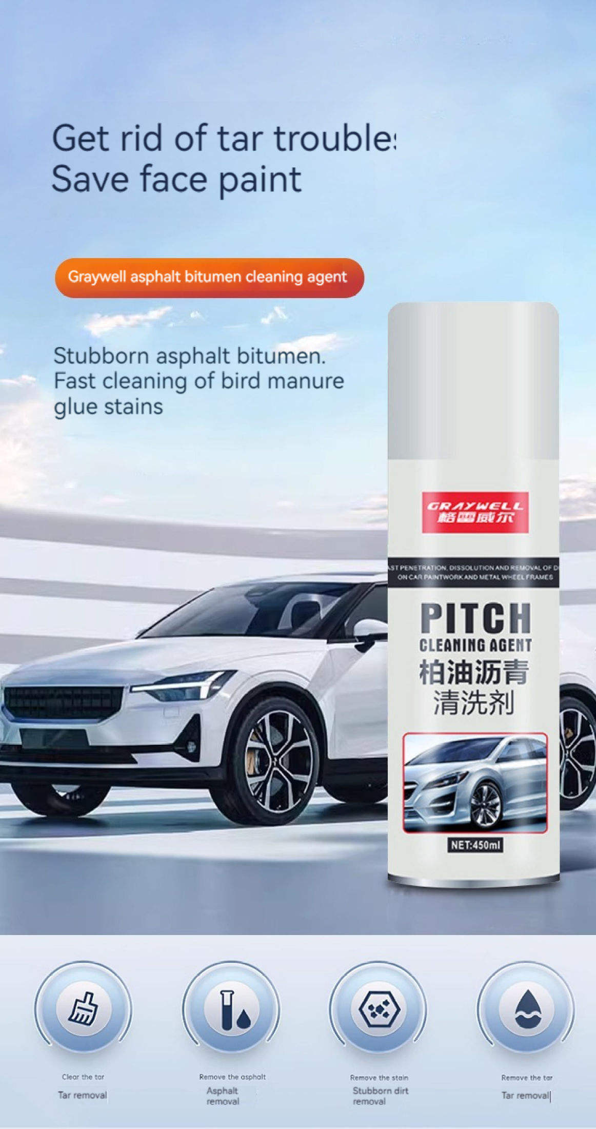 Upgrade Enhancement Asphalt Cleaner Shellac Asphalt Cleaner Road Tar ...