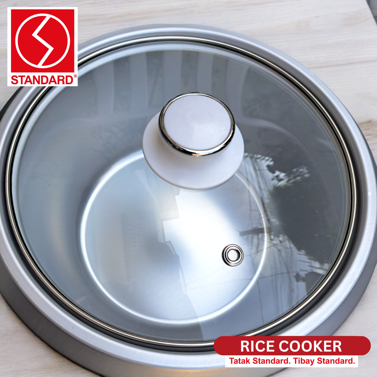 Standard Rice Cooker Heavy Duty w/ Glass Cover SRG 0.6L, 1.0L, 1.8L, 2 ...