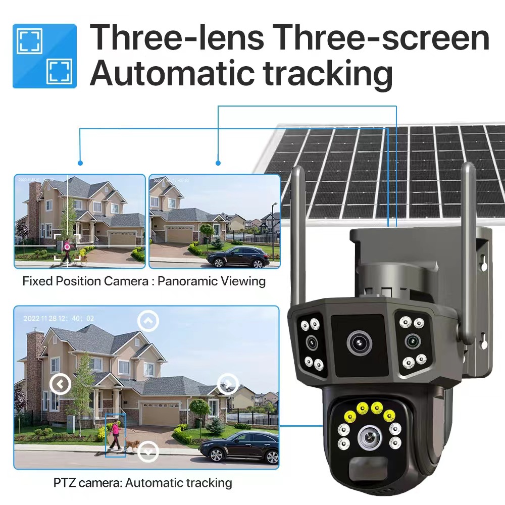 BUY 1 TAKE 1 4K HD V380 Pro Solar CCTV Camera Outdoor With Wifi 360 ...