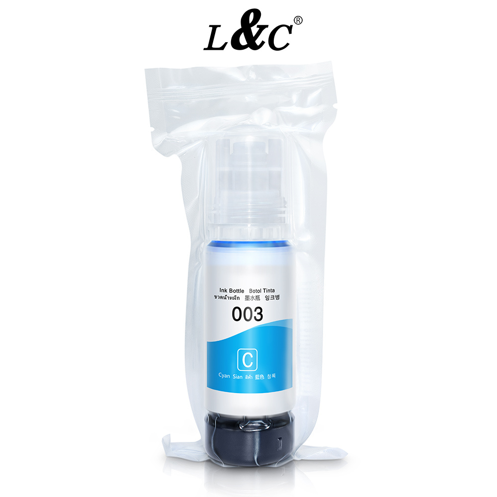 L&C Refill 003 Ink Black Dye Ink For Printer ET-2700 ET-2750 ET-3700 ...