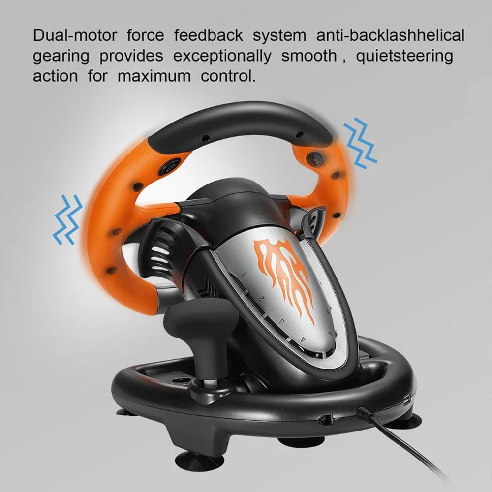 PXN V3 PRO Racing Steering Wheel USB Wired Dual motors vibration wheel ...