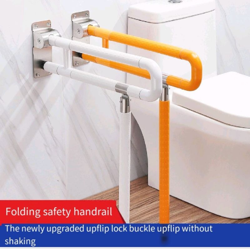 304 STAINLESS Safety Handrail T-Shaped Safety Handles Anti-slip Toilet ...