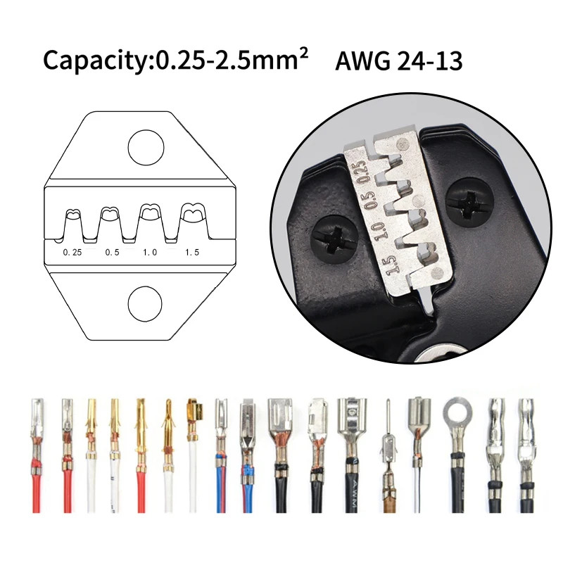 (COD)SN58B Mc4 Crimping Tool Crimping Pliers Terminal Insulation Male ...
