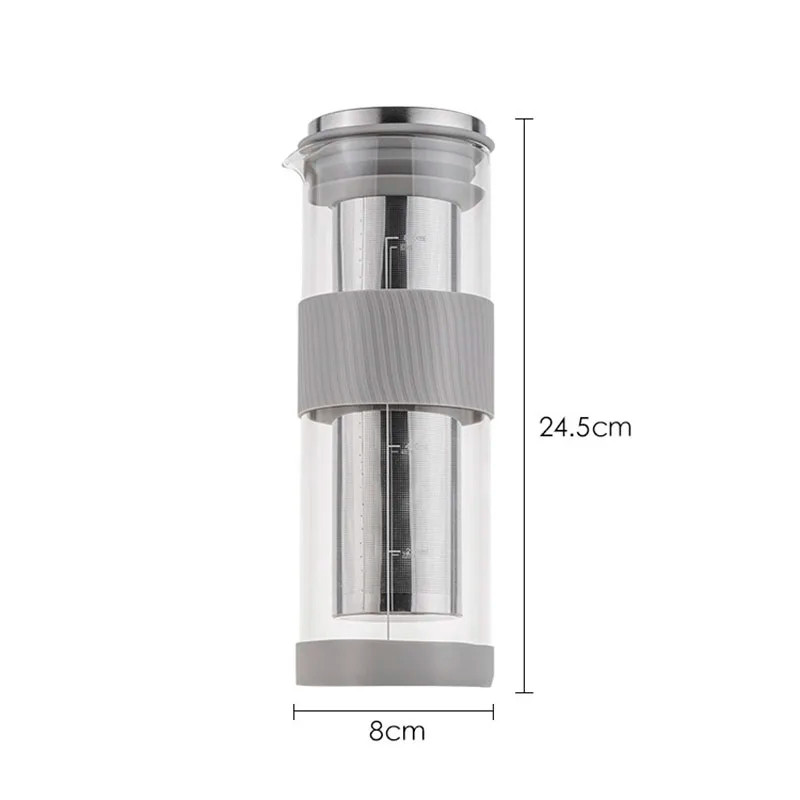 (COD)800ml Cold Brew Maker Iced Coffee Maker Portable Cold Brew Pitcher ...