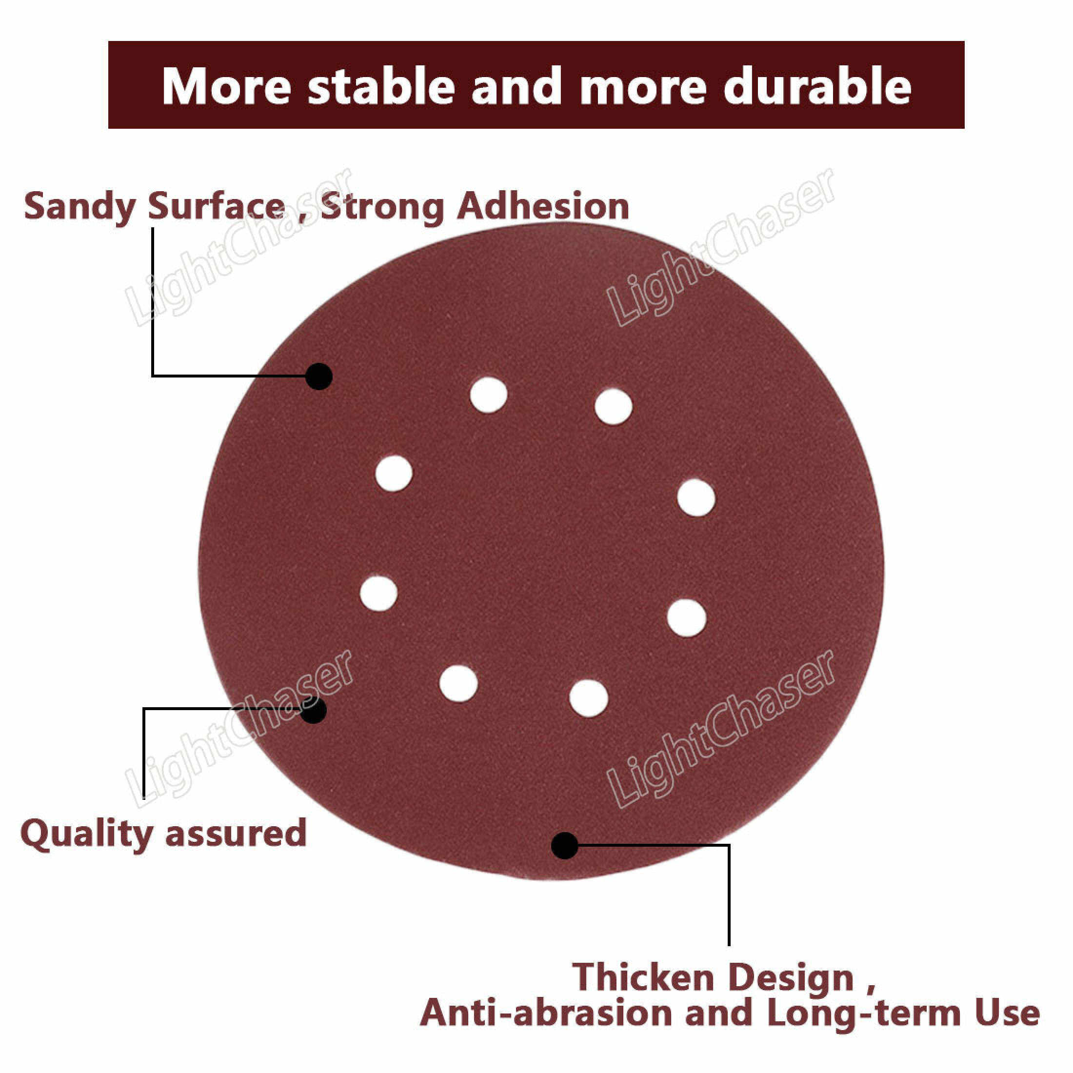 Sanding Disk 40-3000 Grit Sandpaper (5 Inch - 125mm )(Price 50/100pcs ...