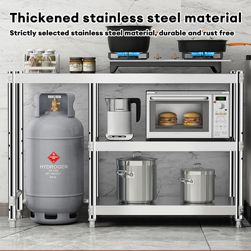 Gas Stove Stand with LPG roller Stainless Gas Rack Stove Rack Kitchen ...