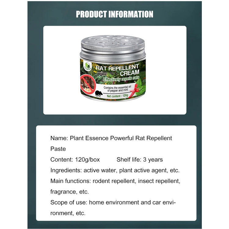 10 years without mice.Mouse Repeller Repellent Cream Rodent Repellent ...