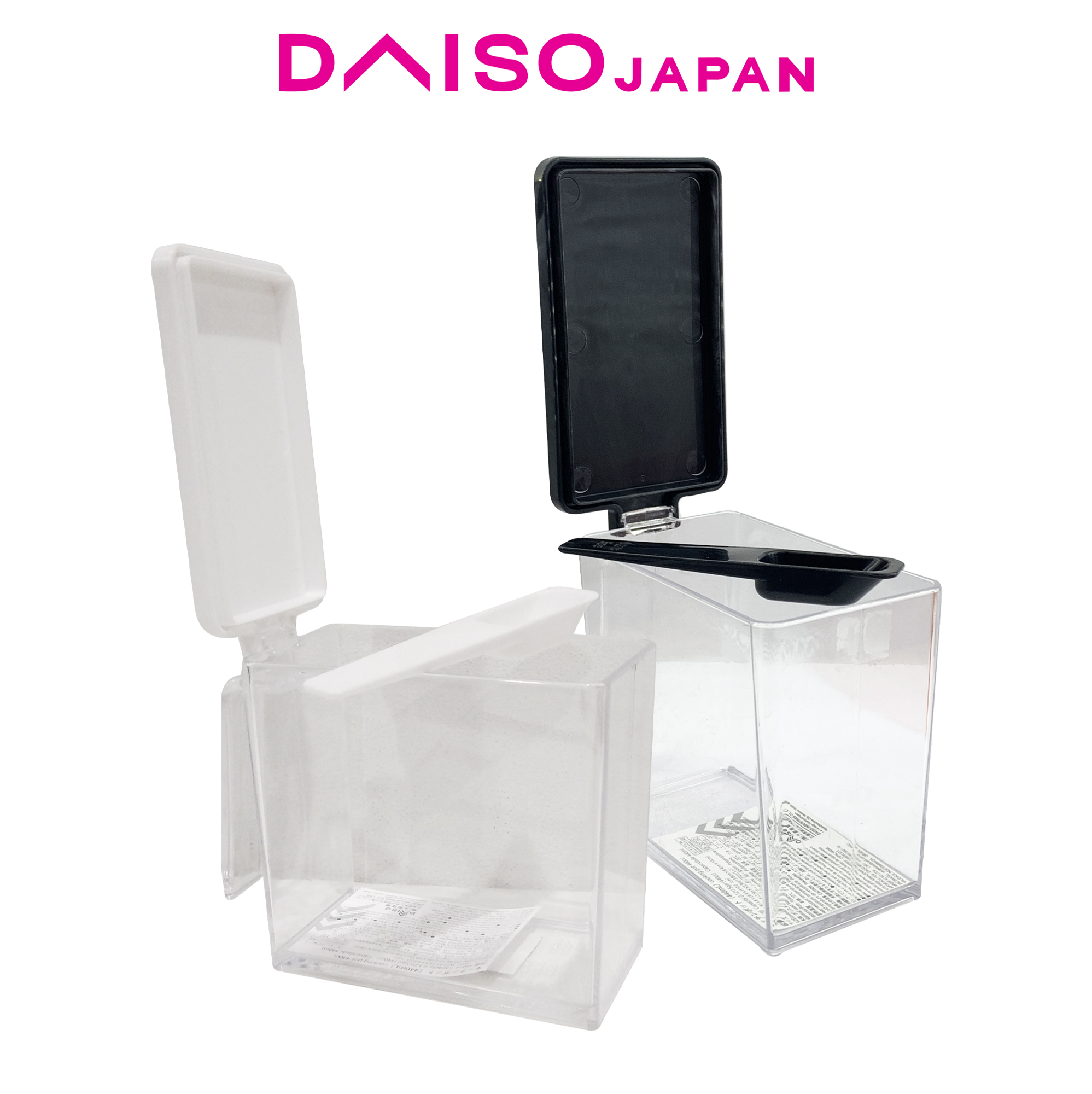 Daiso Kitchen Storage Container with Rectangular Scooper (440ml ...