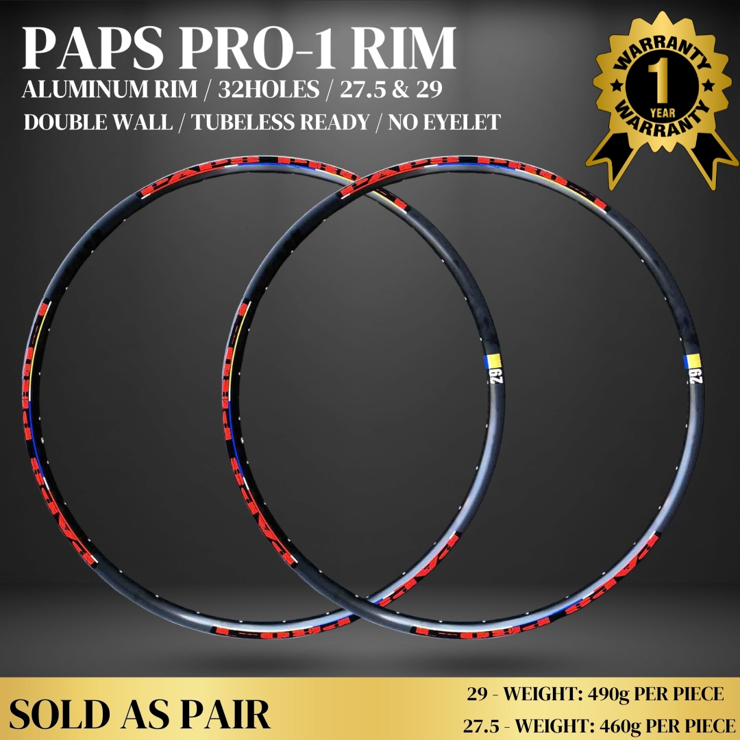 PAPS PRO 1 RIMSET ASSEMBLED with FREE T-SHIRT | Shopee Philippines