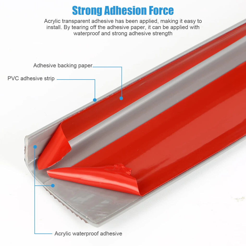L-shaped anti-slip strip Stair safety protection PVC material easy cut ...