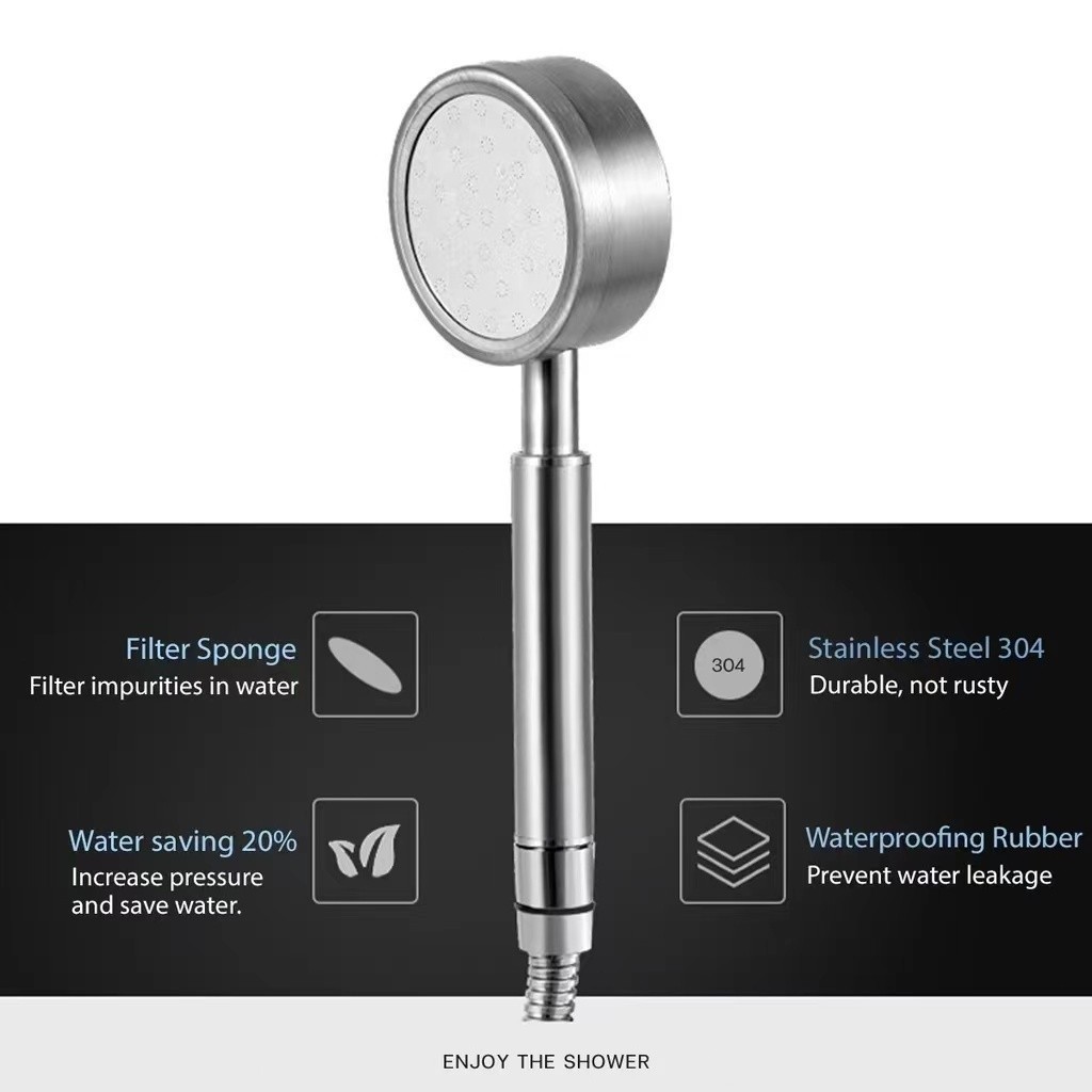 3 in 1 Shower Head Set Strong Pressure Shower Head With Hose Bathroom ...