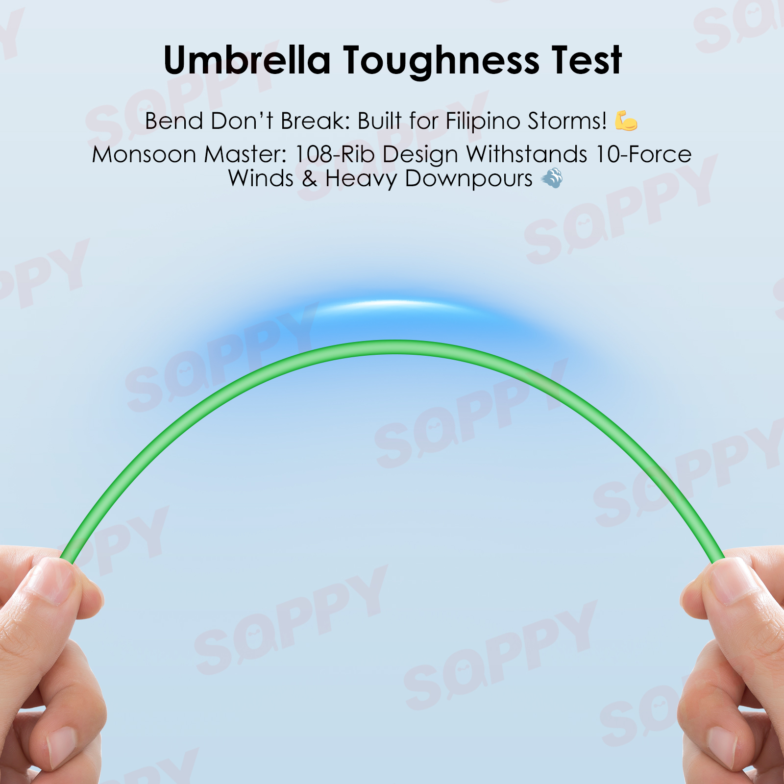 SOPPY 108Ribs Automatic Umbrella Storm Resistant Large Umbrella For Sun ...