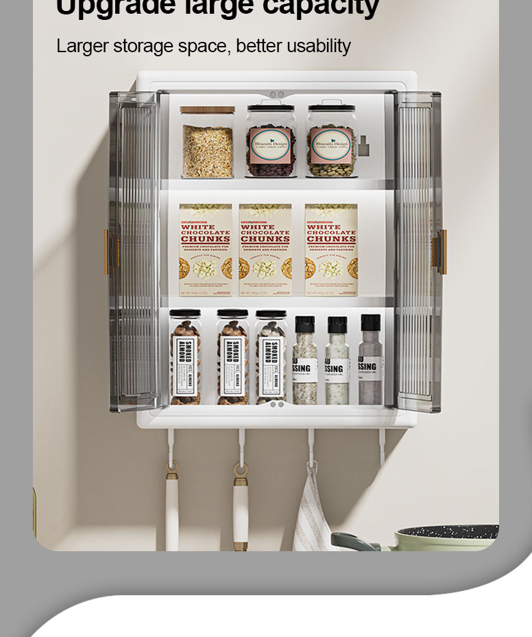 Wall Mounted Bathroom Cabinet Plastic Storage Organizer hanging ...