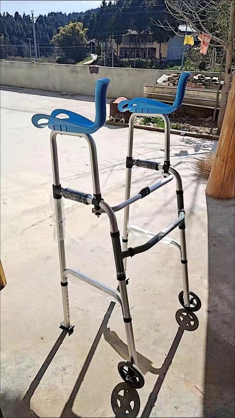 Elderly Walker Crutches Stainless Steel Folding Torque Walker for ...