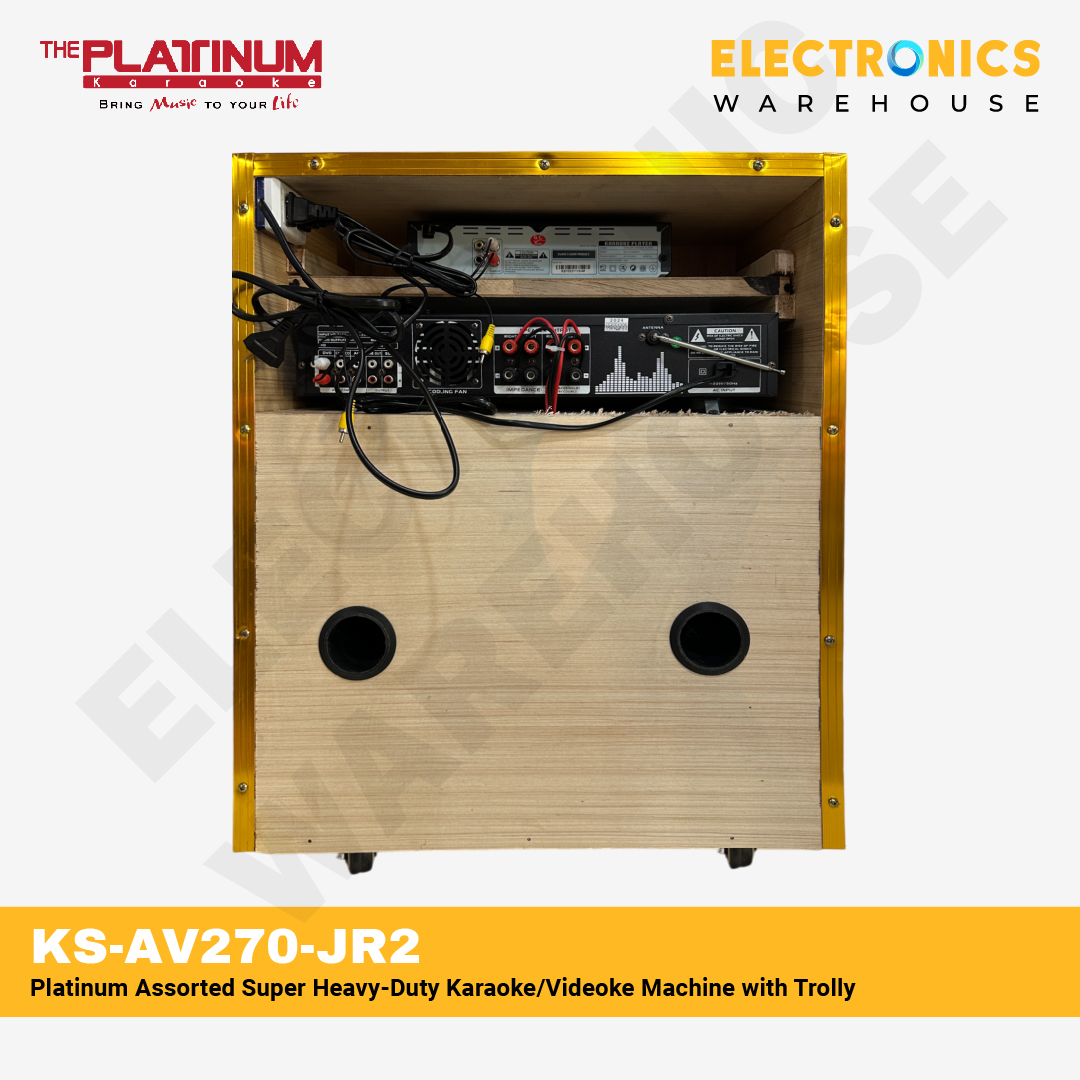 Platinum Assorted Super Heavy-Duty Karaoke/Videoke Machine with Inbuild ...