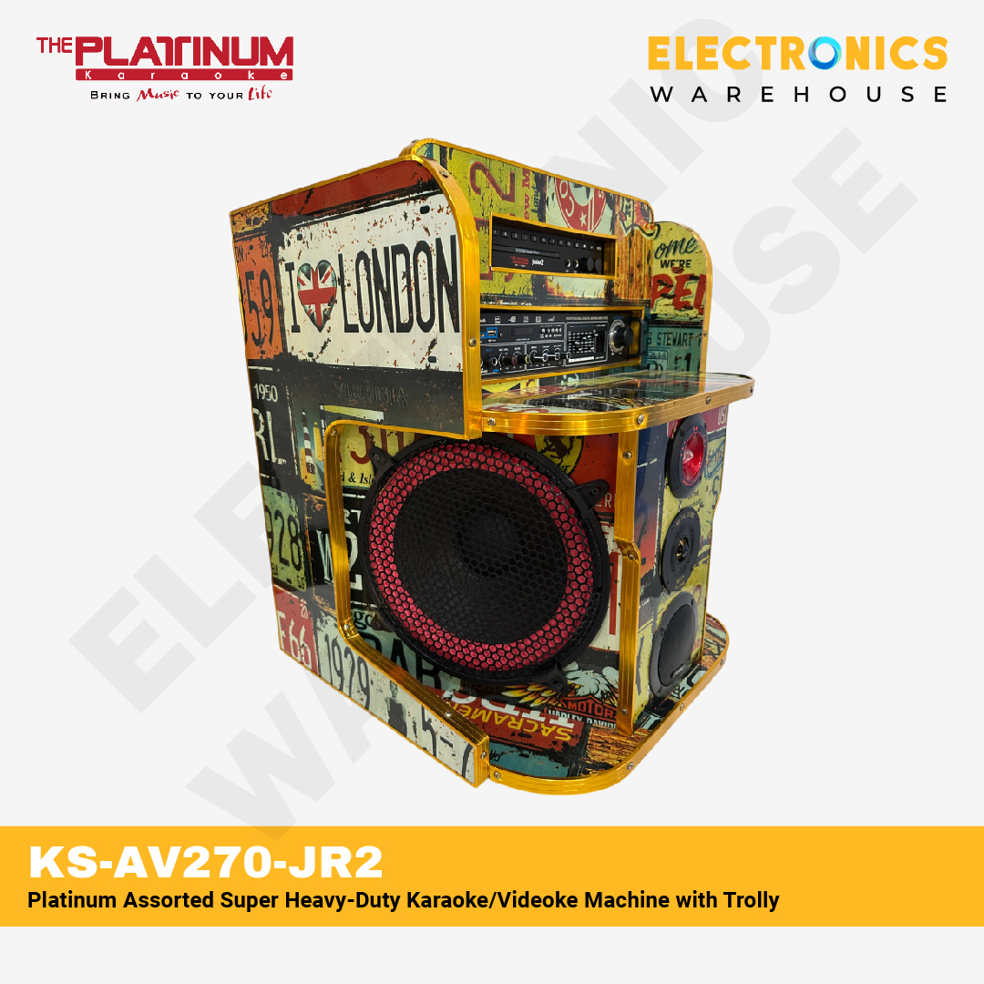 Platinum Assorted Super Heavy-Duty Karaoke/Videoke Machine with Inbuild ...