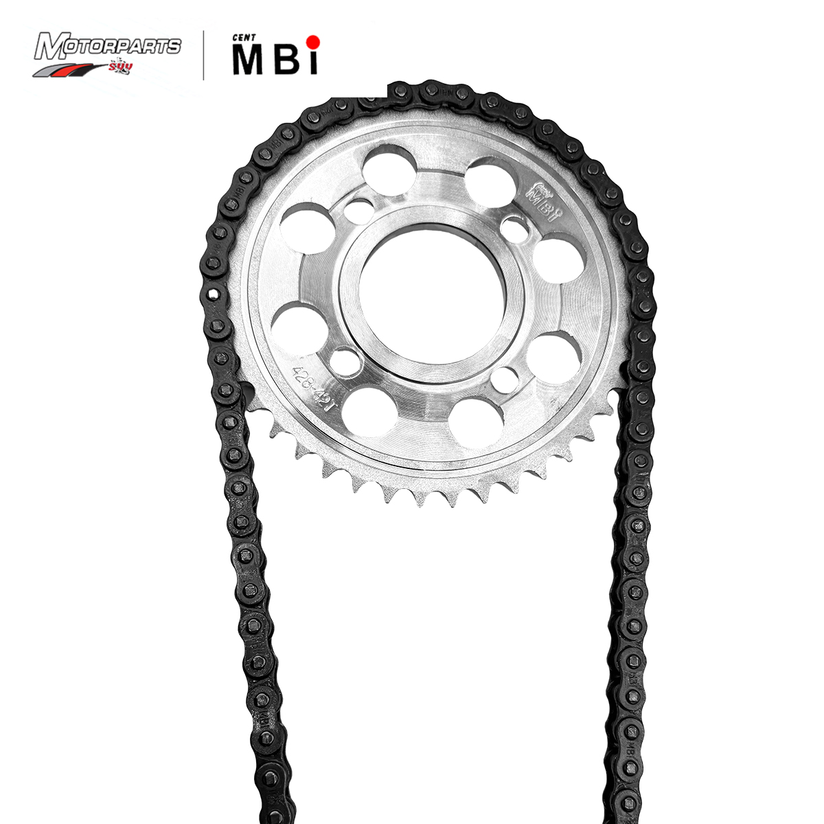 MBI Motorcycle Sprocket and Chain Set for BARAKO, XRM, TMX SUPREMO ...