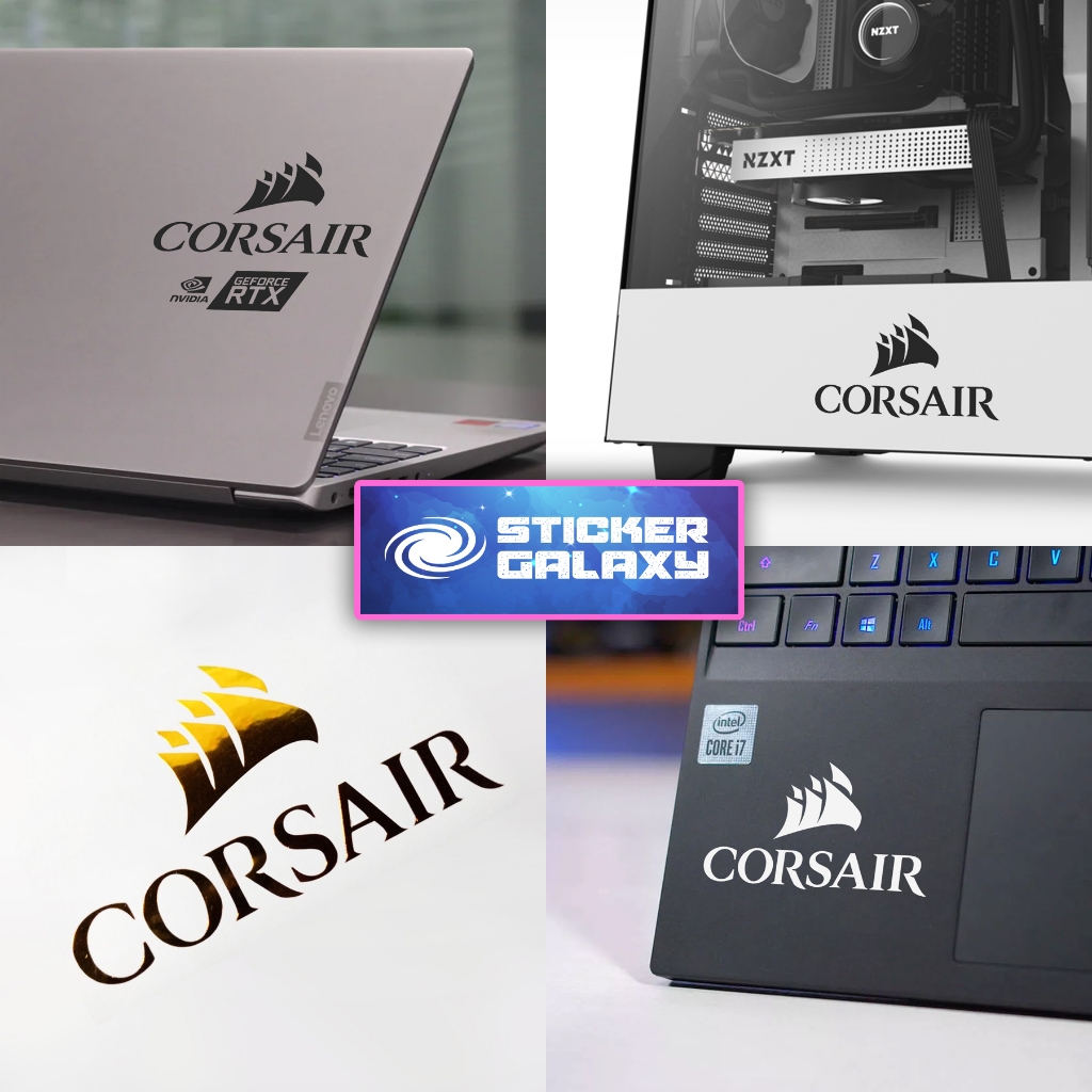 Corsair WATERPROOF STICKER for pc gamer for pc case, laptop, cellphone ...