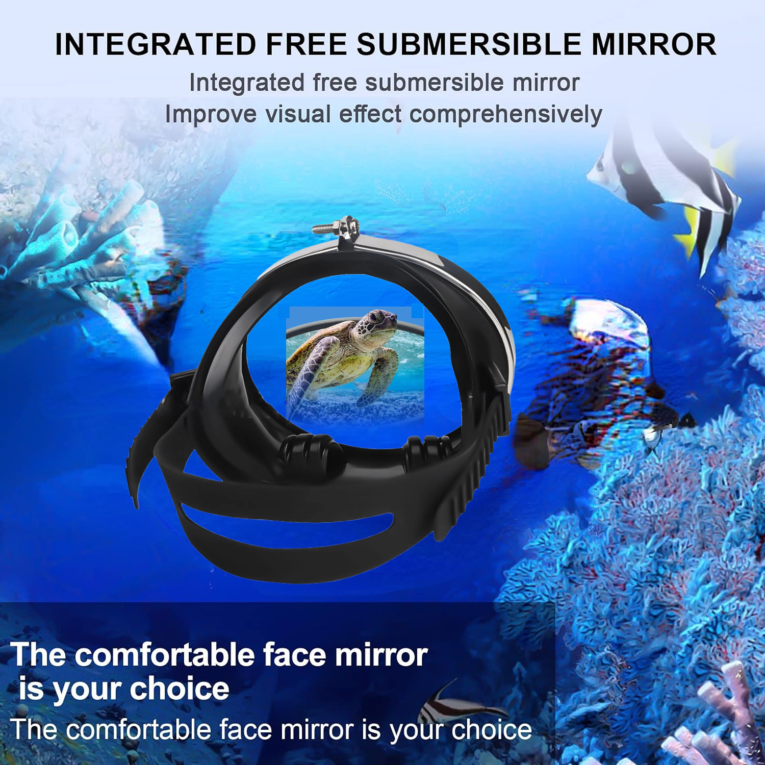 DIVI Snorkeling Set for Adult Snorkel Set Diving Mask with Snorkel Wide ...